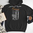 Farmer Dad Like A Normal Dad Only Cooler USA Flag Farming Men Hoodie