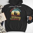 Father Daughter Fishing Partner For Life Retro Matching Dad Men Hoodie