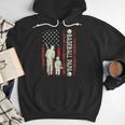 Father's Day Baseball Papa USA Flag Dad Men Baseball Men Hoodie Father's Day Baseball Papa USA Flag Dad Men Baseball Men Hoodie