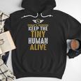 Father's Day By Tee Company New Dad First Time Father Keep Tiny Human Alive Adult Classic Fit Short Sleeve Men Hoodie