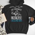 My Favorite Lineman Calls Me Dad American Football Lineman Men Hoodie My Favorite Lineman Calls Me Dad American Football Lineman Men Hoodie