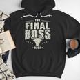 The Final Boss Vintage Rock Bull Fun Tee For Strong Dads Men Hoodie