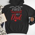 My First Valentine As Dad 2025 For a Proud New Father Men Hoodie