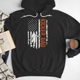 Football Kicker Dad Of A Football Kicker Father US Flag Men Hoodie