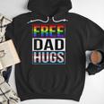 Free Dad Hugs LGBT Gay Pride Month Transgender Rainbow Flag Men Hoodie