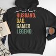 Gamer Husband Dad Video Game Legend Father's Day Men Hoodie