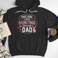 This Girl Loves Hunting With Her Dad Pink Deer Hunter Men Hoodie