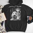 Goldendoodle Alien UFO Taking a Selfie Dog Mom Dad Men Hoodie