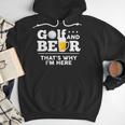 Golf And Beer Joke Dad Fathers Day Drinking Birthday Small Men Hoodie