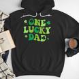 Groovy St Patrick's Day Apparel One Lucky Dad Shirt Small Modern Groovy St Patrick's Day Shirt Men Hoodie