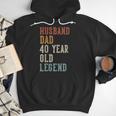 Husband Dad 40 Year Old Legend 40th Birthday Men Hoodie Husband Dad 40 Year Old Legend 40th Birthday Men Hoodie