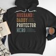 Husband Daddy Protector Hero For Dad Father's Day Men Hoodie