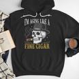 I'm Aging Like a Fine Cigar Skull Dad Retro Adult Men Hoodie