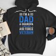 I’m A Dad Grandpa Air Force Veteran Distressed Men Hoodie