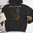 JROTC Dad United States Distressed Camo w US Flag Men Hoodie