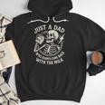 Just A Dad Who Always Came Back Skeleton Fathers Day Men Hoodie