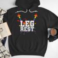 Leg Rest Naughty Dad Joke Vagitarian Lesbian Men Hoodie