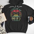 I Leveled Up To Dad Of 3 2026 Promoted To Dad Of Three Kids Men Hoodie I Leveled Up To Dad Of 3 2026 Promoted To Dad Of Three Kids Men Hoodie