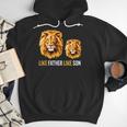 Lion Dad Like Father Like Son Lions Lovers Fathers Day Men Hoodie