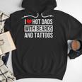 I Love Hot Dads With Beards And Tattoos I Heart Hot Dads Men Hoodie I Love Hot Dads With Beards And Tattoos I Heart Hot Dads Men Hoodie