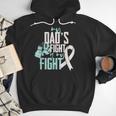 Lung Cancer Dad Ribbon Men Hoodie