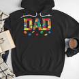 Master Builder Dad Birthday Boy Building Bricks Blocks Daddy Men Hoodie