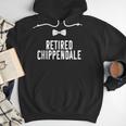 Men Dad Bod Joke Ex Male Dancer Humor Retired Chippendale Men Hoodie