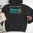 Mermaid Dad Mermaid Papa Grandpa Security Party Small Men Hoodie