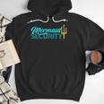 Mermaid Security Birthday Party Matching Dad Boys Men Hoodie