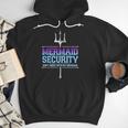 Mermaid Security Merman Merdad Mermaid Squad Fathers Day Dad Men Hoodie