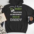 Nerdy Father Day Gamer Dad Daddy Men Love Video Gaming Men Hoodie