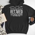 Officially Retired Golf Dad Golfing Retirement Golfer Men Hoodie