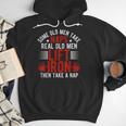 Old Men Gag Workout Gym Fitness Exercise Weightlifting Dad Men Hoodie