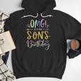 OMG It's My Son's Birthday Happy Bday Tie Dye Mom Dad Men Hoodie
