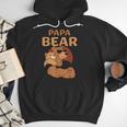 Papa Bear Bears Animal Pun Lover Dad Father Daddy Father's Men Hoodie