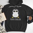 Penguin Papa Father's & Cute Dad Men Hoodie
