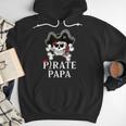 Pirate Papa Costume Jolly Roger Crossbones Pirate Dad Men Hoodie