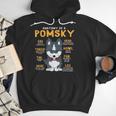 Pomsky Anatomy Dog Mom Dad Men Hoodie