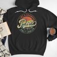 Pops Like a Grandpa Only Cooler Vintage Retro Pops Dad Men Hoodie