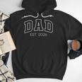 Promoted To Dad Est 2026 Lettering First Time Daddy To Be Men Hoodie