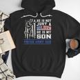 Proud Army Dad Soldier Son Patriotic Veterens Men Hoodie