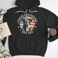 Proud Greyhound Dad American Flag Patriotic Greyhound Dad Men Hoodie