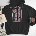 Proud New Dad New Girl Baby First Fathers Day American Flag Men Hoodie Proud New Dad New Girl Baby First Fathers Day American Flag Men Hoodie