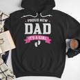 Proud New Dad Its A Girl Baby Gender Announcement Men Hoodie
