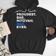PROUDEST BAR MITZVAH DAD EVER Jewish BOY Celebration Men Hoodie PROUDEST BAR MITZVAH DAD EVER Jewish BOY Celebration Men Hoodie