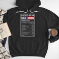 Puerto Rican Dad Nutrition Facts Pride Father's Day Men Hoodie Puerto Rican Dad Nutrition Facts Pride Father's Day Men Hoodie