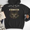 Retirement Grandpa Hunting Deer Elk Retired Hunter Dad Men Hoodie