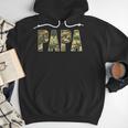 Retro Camo Hunting Papa Old Camo Dad Father’s Day Daddy Men Hoodie