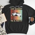 Retro Fat Chonk Dad Tee Cat Daddy To A Fatty Men Hoodie