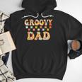 Retro Groovy Dad Matching Family 1st Birthday Party Men Hoodie